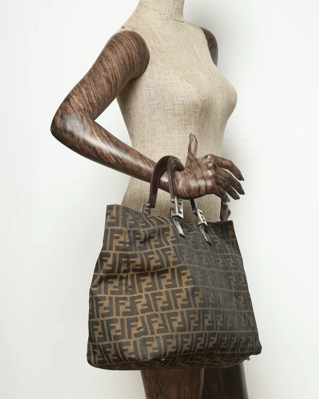 Fendi Large Zucca Tote Bag in Canvas from A Retro Tale, photo 9 of 9
