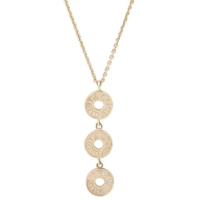 Tiffany & Co. 925 Triple Circle Necklace Silver in Silver from VINTAGE QOO TOKYO