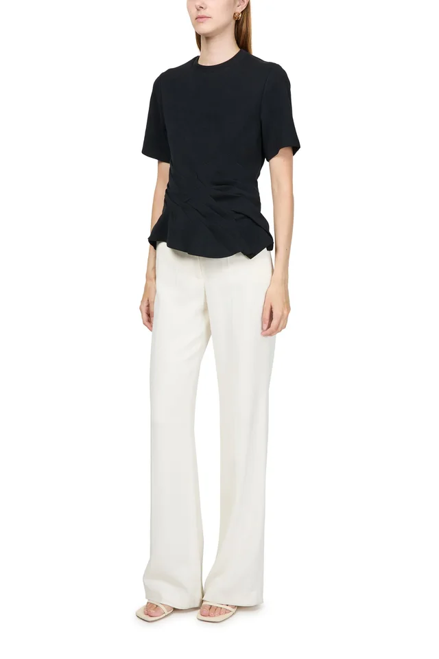 LOEWE Twisted t-shirt in Black Cotton, polyamide, photo 2 of 6 from 24S (Canada)