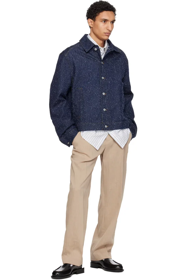 JACQUEMUS Beige 'The Croisière' Trousers, photo 4 of 4 from SSENSE