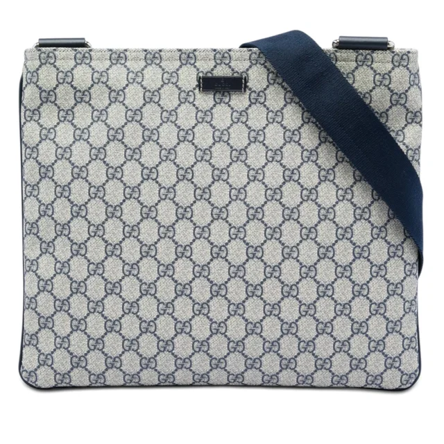 Beige Gucci GG Supreme Crossbody in Beige Coated canvas from Designer Revival