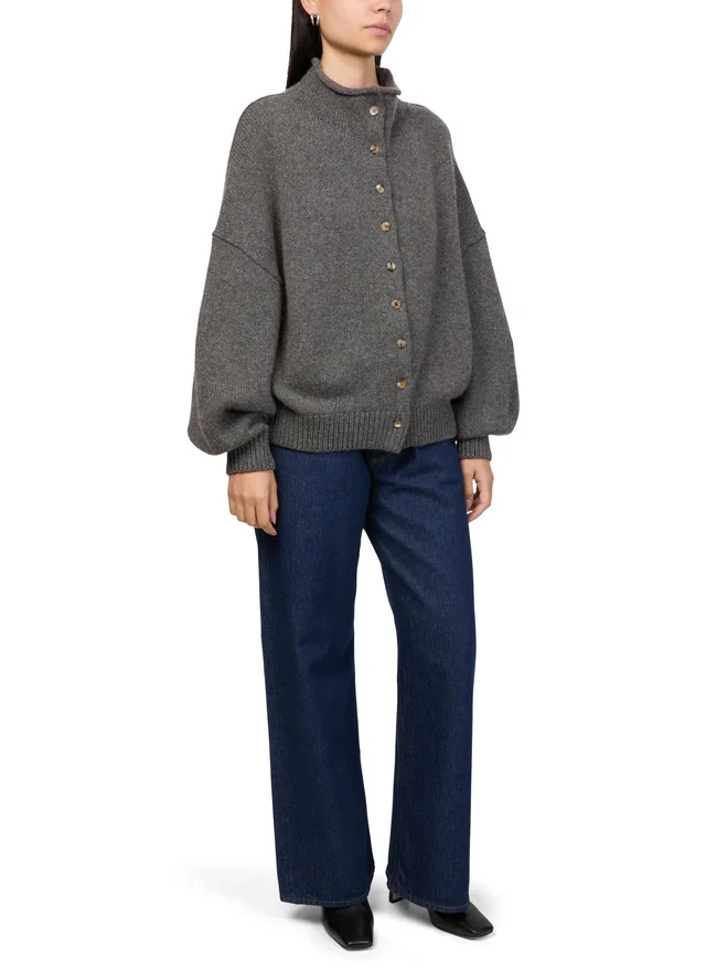 KHAITE Nelya cardigan in Beige 100% cashmere, photo 2 of 6 from 24S (US)