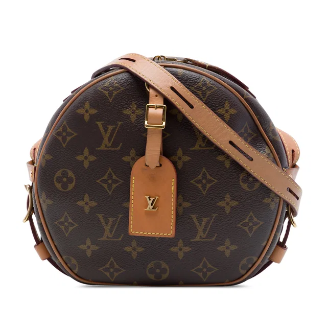 Brown Louis Vuitton Monogram Boite Chapeaux Souple MM Crossbody Bag in Brown Coated canvas from Designer Revival
