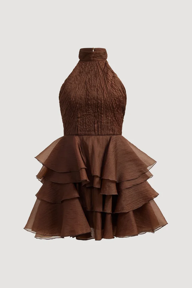 AJE Fayette Mini Dress in Brown from Aje, photo 1 of 1
