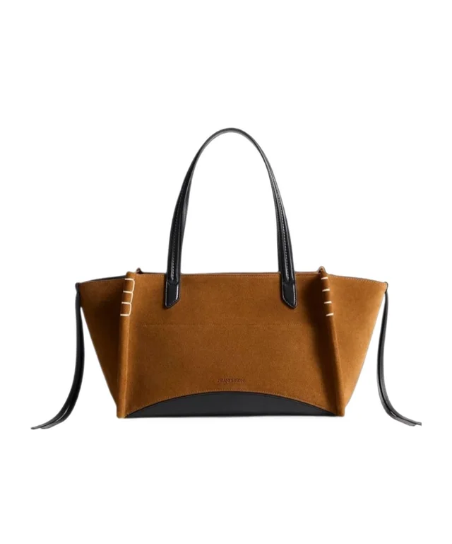 J.W.Anderson Elongated Lober Cabas contrast-panel whipstitch-trim tote bag from SENSER, photo 1 of 1