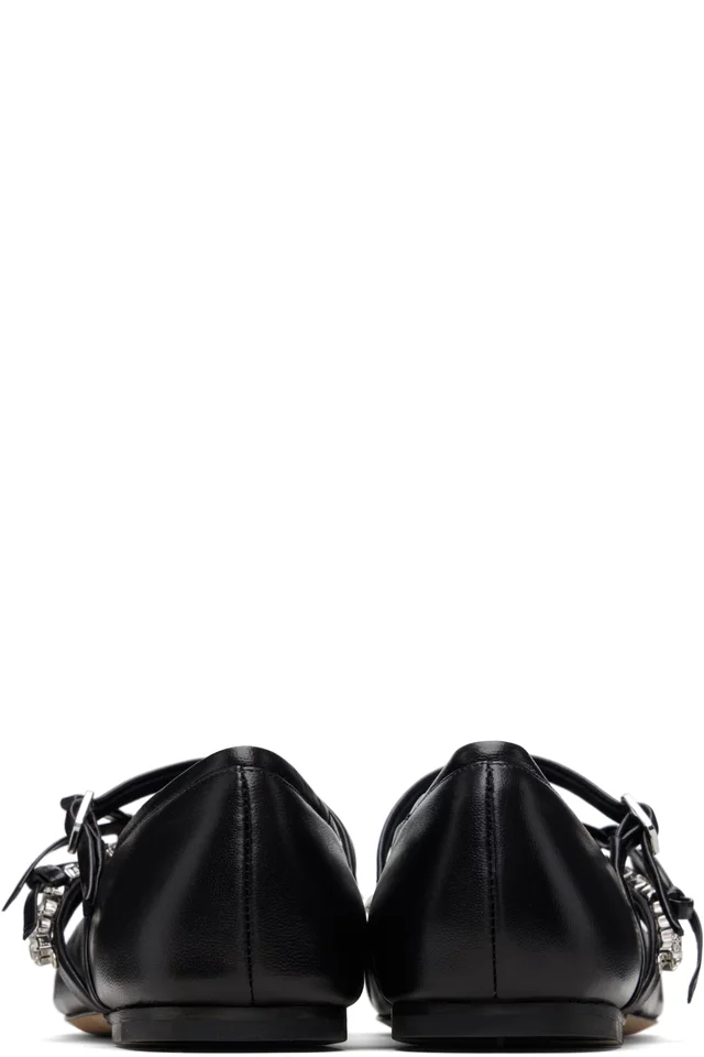 Jimmy Choo Black Loli Ballerina Flats, photo 2 of 4 from SSENSE