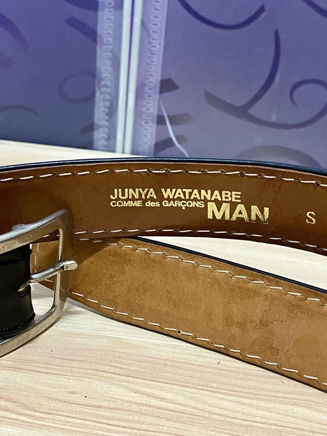 Junya Watanabe Comme Des Garcons Black Leather Belt in black Leather from Grailed