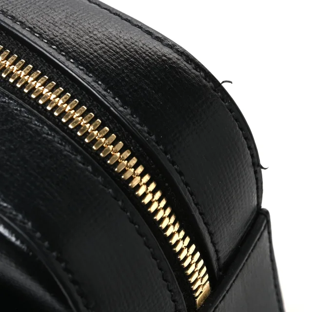 Gucci Textured Calfskin Small Horsebit 1955 Shoulder Bag Black in Black Calfskin from FASHIONPHILE, photo 11 of 11