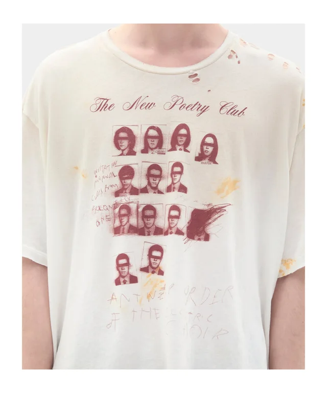 Ann Demeulemeester Lu The New Poetry Club T-shirt, photo 6 of 6 from SENSER
