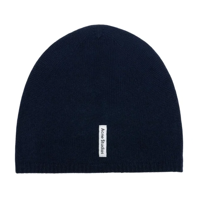 Acne Studios C40460-Bga Cashmere Beanie — Blue Beanies in Blue Cashmere from HEWI