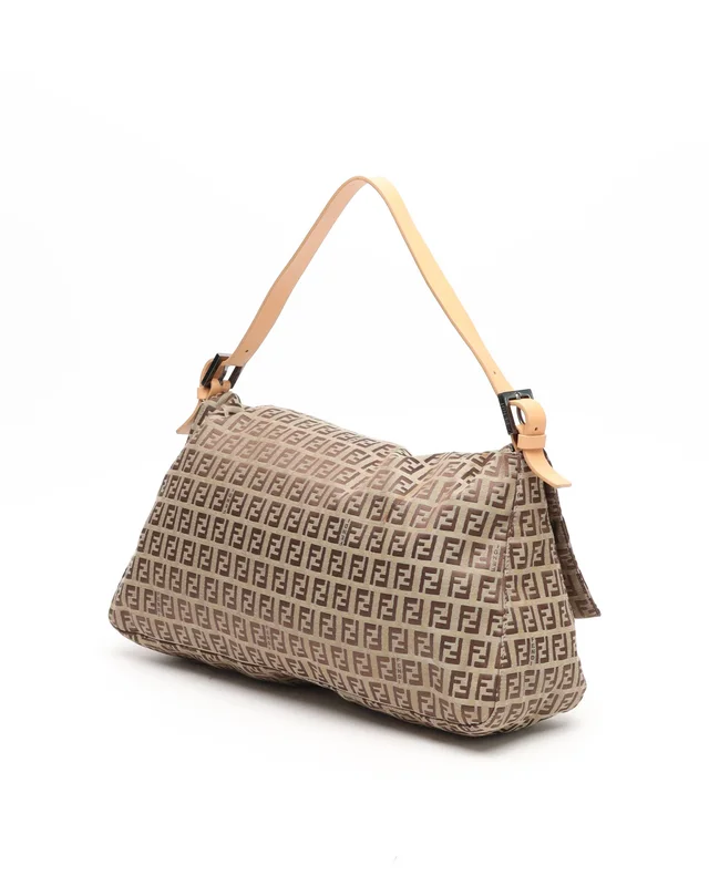 Fendi Zucchino Mamma Baguette Bag in Canvas from A Retro Tale, photo 3 of 12