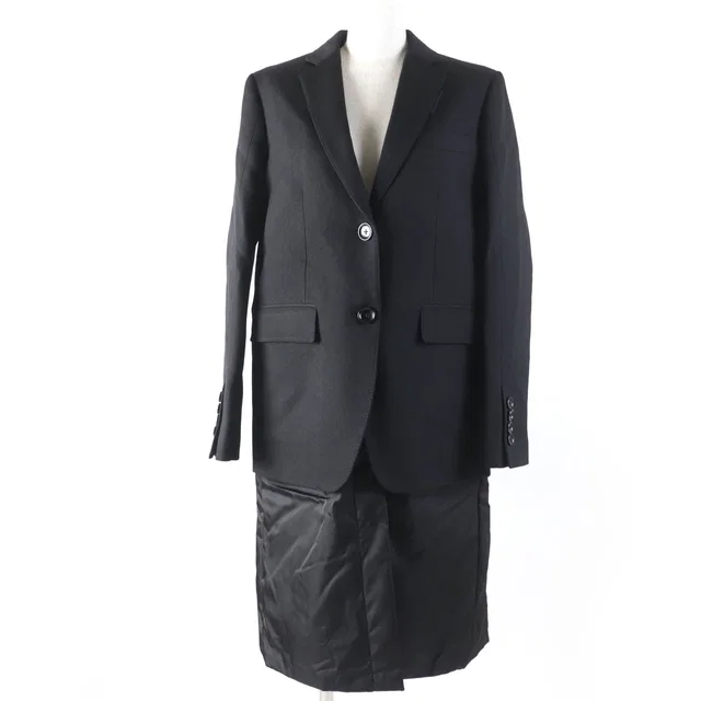 Burberry Virgin Wool Silk Long Coat in Silk from LuxUness