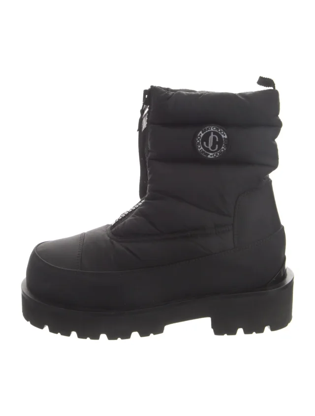 Jimmy Choo Nylon Combat Boots in black Nylon from The RealReal