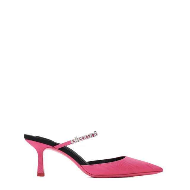 Alexander Wang Delphine 65 Logo Strap Mule, Pink from Cultstatus, photo 1 of 1