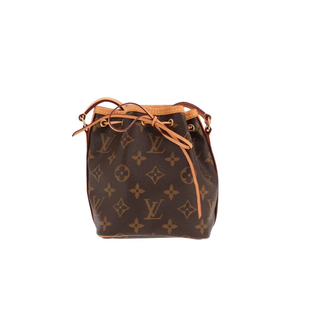 Louis Vuitton Nano Noé shoulder bag in brown Monogram canvas and natural leather in Brown Coated canvas from Collector Square, photo 2 of 3