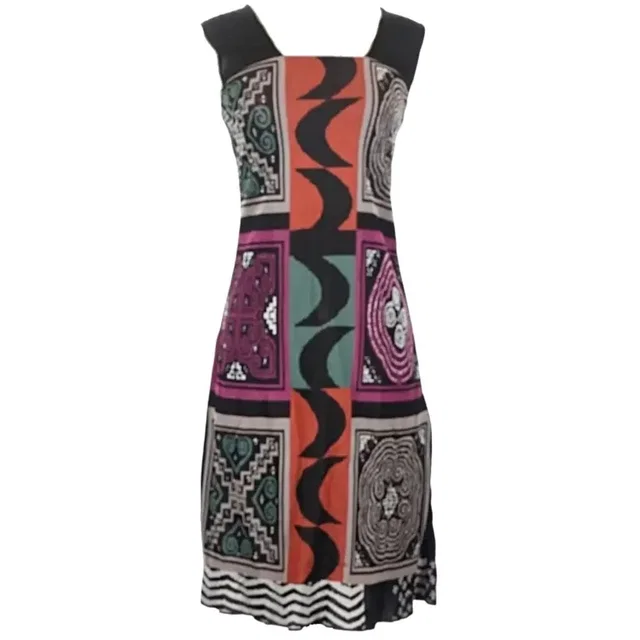 Etro Milano Archival Geometric Patchwork Knit Sheath Dress Size It 40 Us 4 Italy in orange|black from Poshmark
