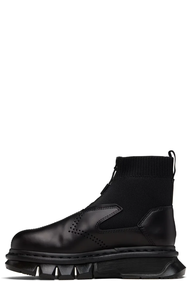 Dr. Martens Black Qubist Zip Boots, photo 3 of 5 from SSENSE