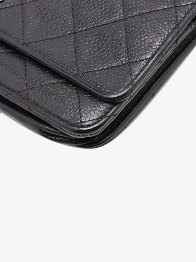 Chanel Black 2016 caviar Wallet-on-Chain in Black Caviar leather from Sign of the Times, photo 8 of 14