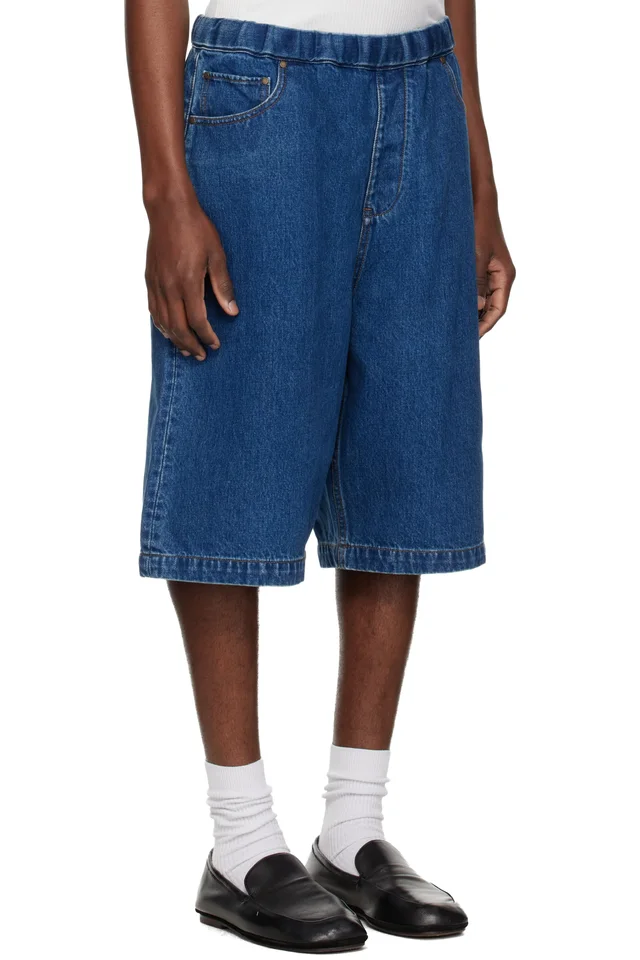 Entire Studios Blue Spar Shorts, photo 2 of 4 from SSENSE