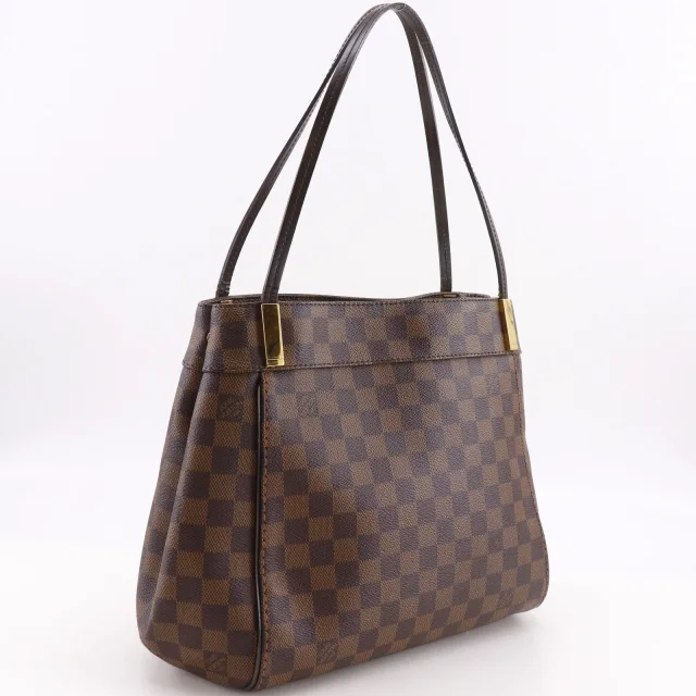 Louis Vuitton Marlybone PM Damier Canvas Tote Bag in Brown Canvas from LuxUness, photo 3 of 16