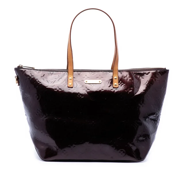 Purple Louis Vuitton Monogram Vernis Bellevue GM Tote Bag in Purple Leather from Designer Revival