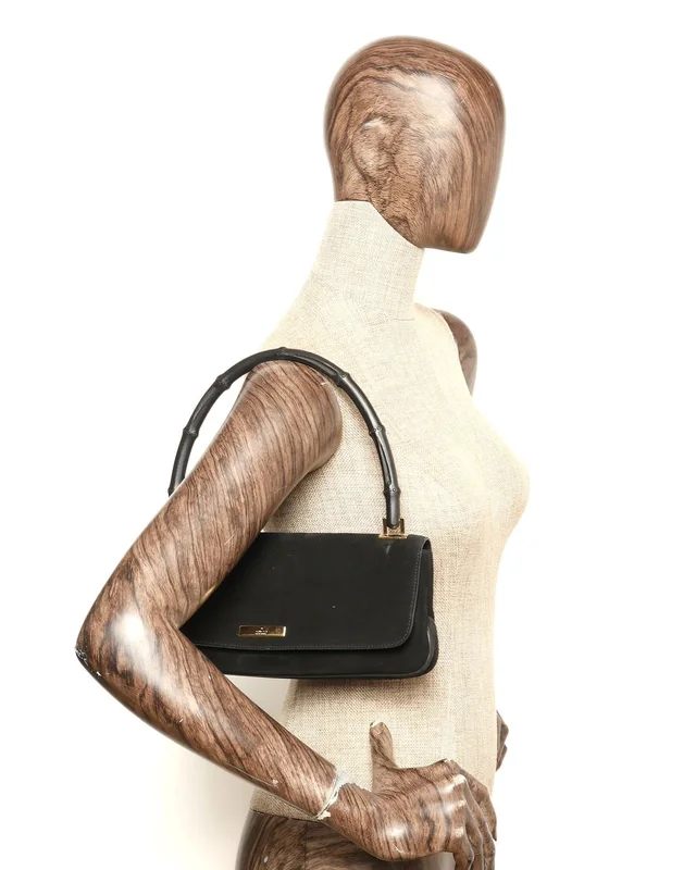 Gucci Tom Ford Suede Bamboo Shoulder Bag in Suede from A Retro Tale, photo 8 of 8