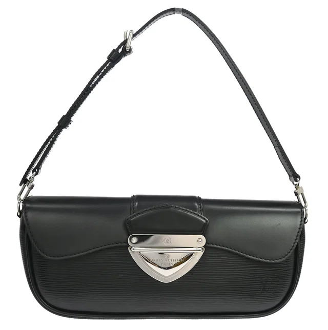 Louis Vuitton 2012 Black Epi Pochette Montaigne Handbag M59292 in Black Leather from AMORE Vintage Tokyo