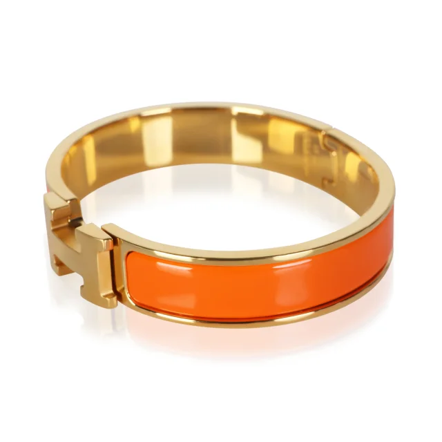 Hermès Gold-Plated Clic H Bracelet in Gold from myGemma, photo 4 of 7