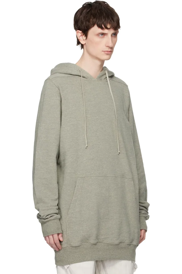 Rick Owens DRKSHDW Gray Temple Pullover Hoodie, photo 2 of 4 from SSENSE