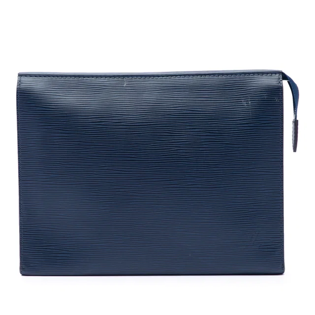 Blue Louis Vuitton Epi Toiletry Pouch 26 Clutch Bag in Blue Leather from Designer Revival, photo 1 of 1