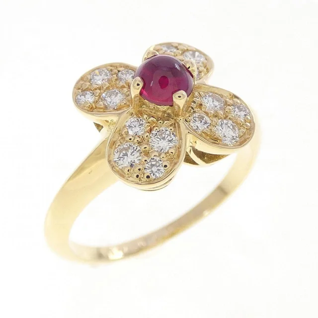Van Cleef & Arpels trefle ring in 750 yellow gold from KOMEHYO