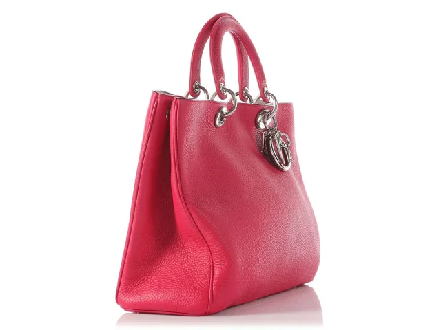 Dior Large Diorissimo Hot Pink Bag in Pink Leather from Ann's Fabulous Finds, photo 6 of 11