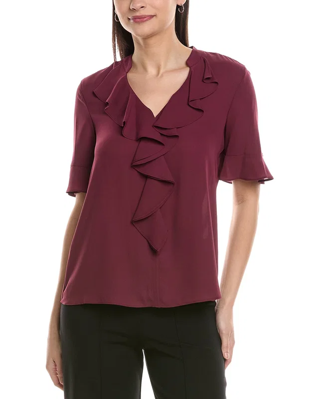 KARL LAGERFELD Ruffle Blouse, image 1 of 1 from Rue La La