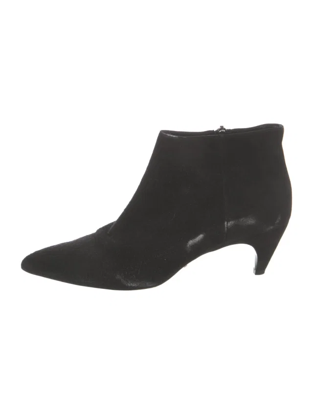 Prada Suede Boots in black Suede from The RealReal