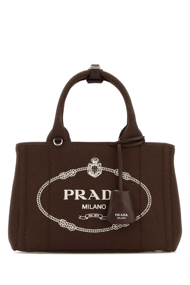 Prada Tote Bag — Brown in Brown Canvas from HEWI