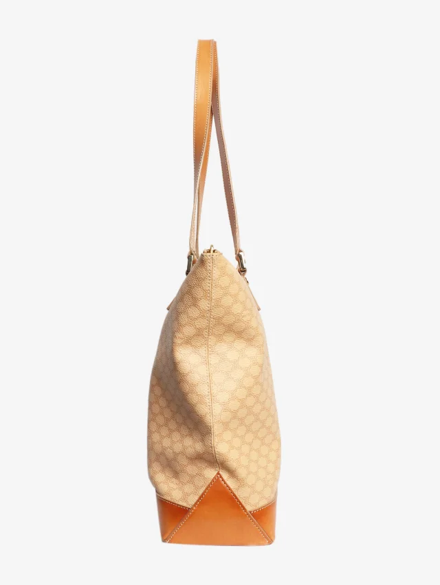 Celine Beige vintage Macadam tote bag in Beige Coated canvas from Sign of the Times, photo 2 of 9