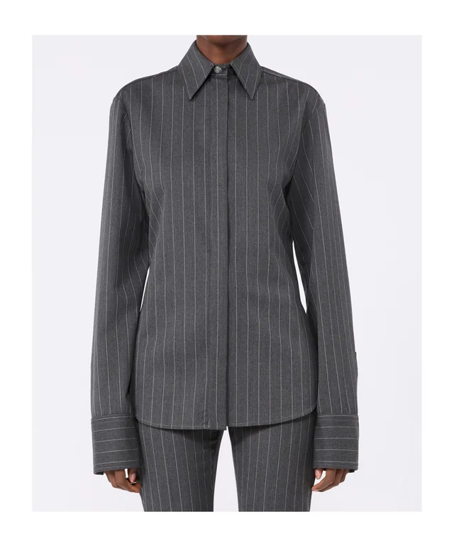 Sportmax Striped Button-Up Shirt, photo 2 of 6 from SENSER