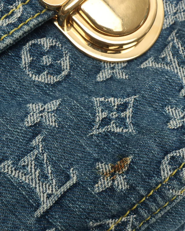 Louis Vuitton Monogram Denim Flat Shopper Bag in Denim from A Retro Tale, photo 9 of 12