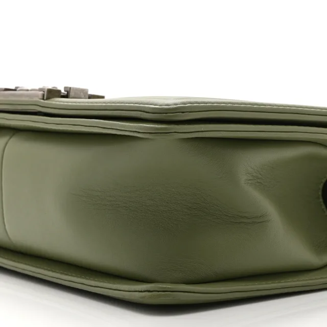 Chanel Chevron Quilted Medium Boy Flap Green in Green Calfskin from FASHIONPHILE, photo 10 of 10