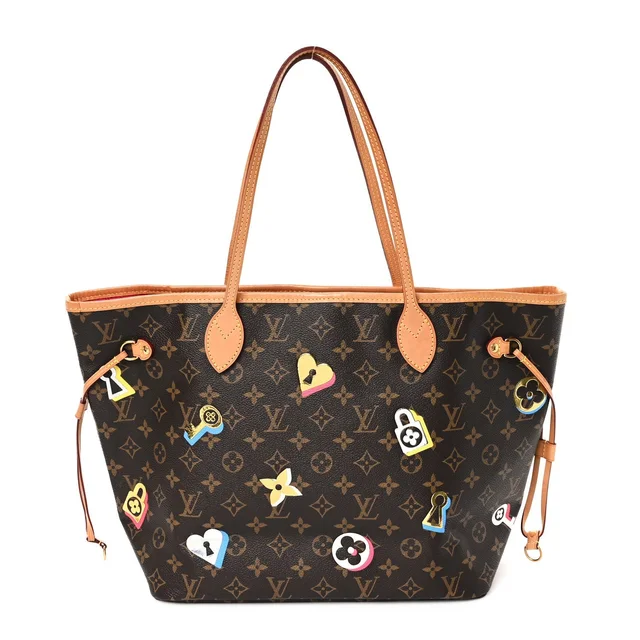 Louis Vuitton Monogram Love Locks Neo Neverfull MM Coated Canvas Bag - Brown in Brown Coated canvas from H&T