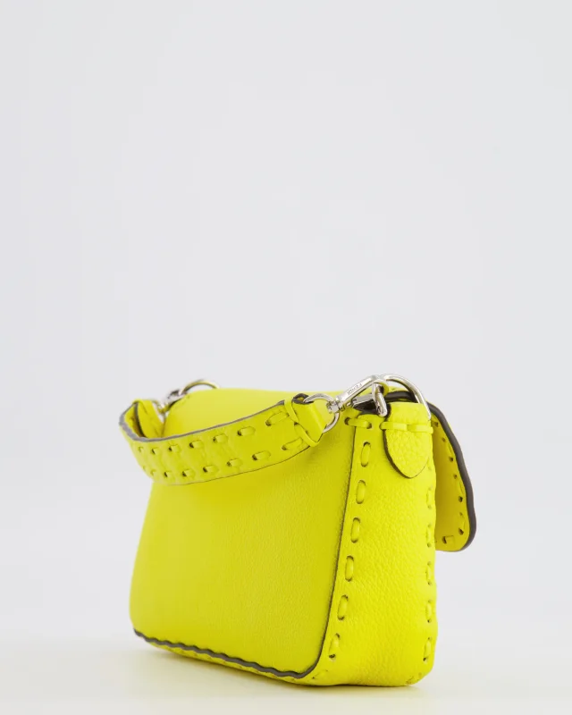 Fendi Yellow Leather Mini Baguette Bag in Yellow Leather from Sellier, photo 13 of 19