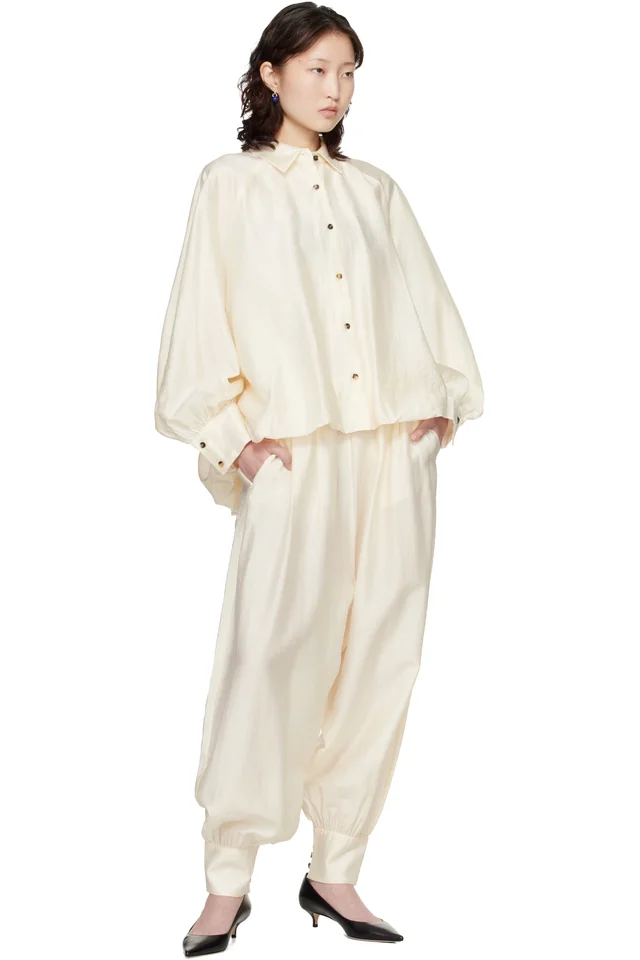 Cordera Off-White Sarouel Trousers, photo 4 of 4 from SSENSE