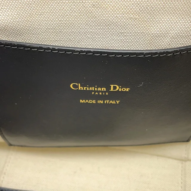 Dior Oblique Signature Bucket Bag NavyM2840UTZQ_M928 Canvas Leather Size Small in Canvas from GALLERY RARE, photo 16 of 17