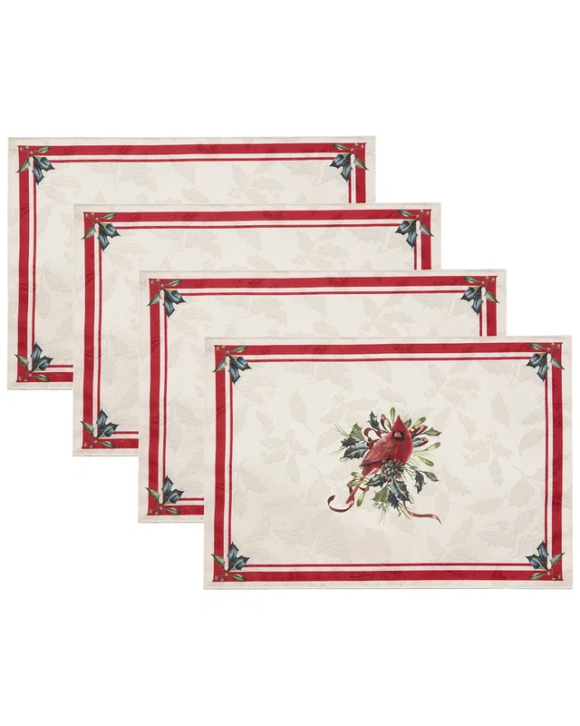 Lenox Set Of 4 Holiday Winter Greetings Placemats, image 1 of 1 from Rue La La