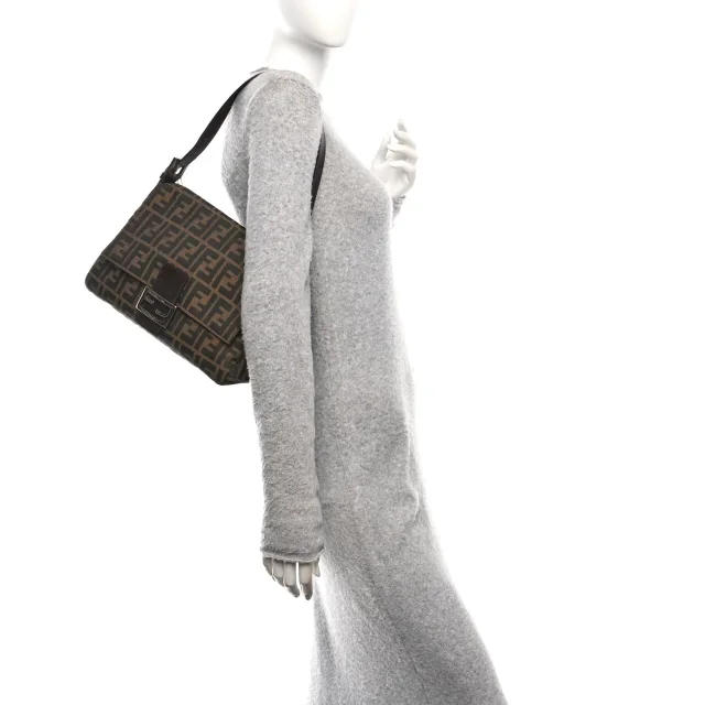 Fendi Zucca Mama Baguette Tobacco in Canvas from FASHIONPHILE, photo 2 of 10
