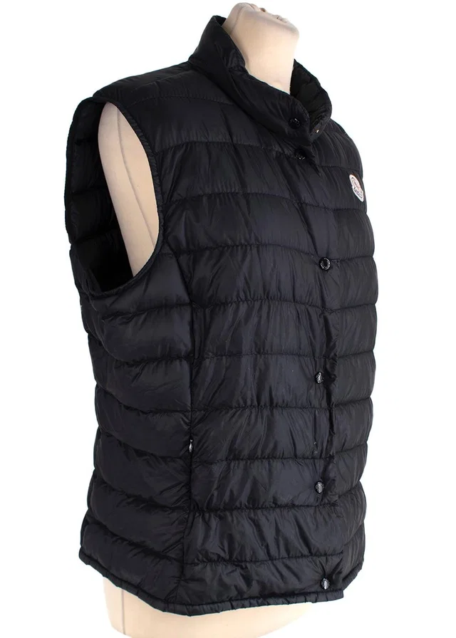 Moncler Black Liane Down Gilet in Black from HEWI