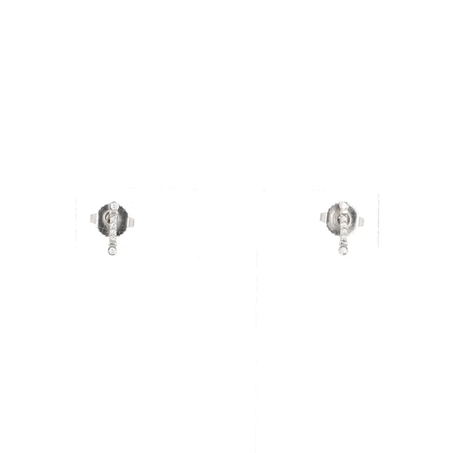 A pair of Tiffany & Co Fleur de Lis earrings in platinum and diamonds from Collector Square, photo 2 of 2