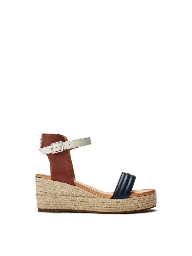 Moda In Pelle Kolanthia Leather Wedge Sandals Blue in Blue from Fenwick, photo 1 of 1