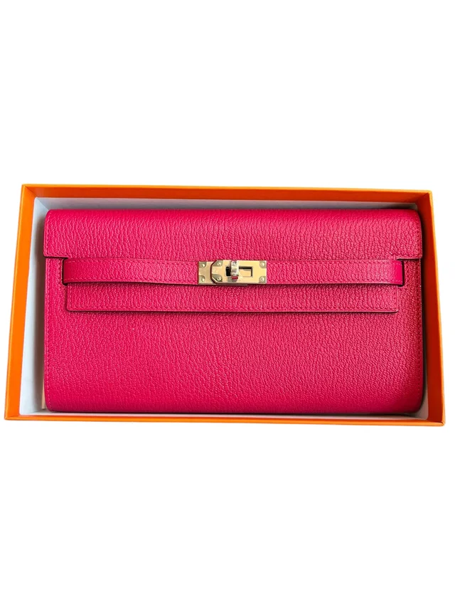 Hermès Kelly To Go Rose Mexico Chevre PHW #B NEW in Pink Goatskin from Luxury Promise