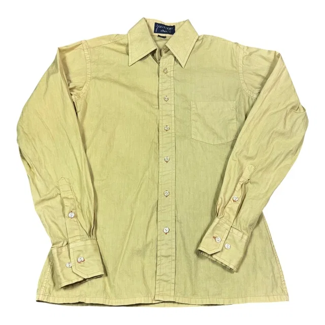 Givenchy Vintage For Chesa Yellow Button Up Shirt Men's 15 - 34/35 Flaw in yellow from Poshmark